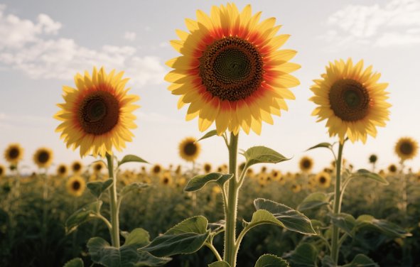 🌻Sunflower: the flower of life that injects sunlight into the courtyard